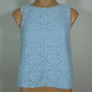 Forever 21 Light Blue Lace Tank Top